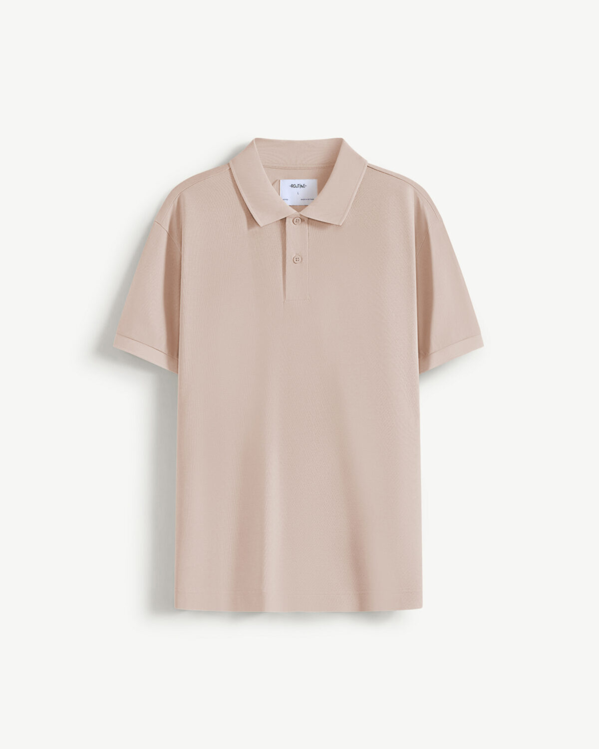 Men's short sleeve cotton polo shirt fitted form - Image 17