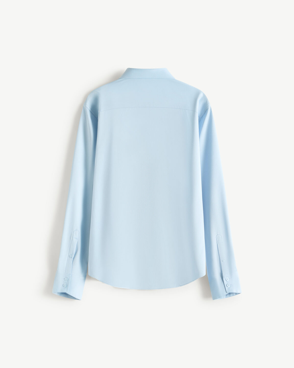 Men's white long sleeve poly spandex shirt - Image 9