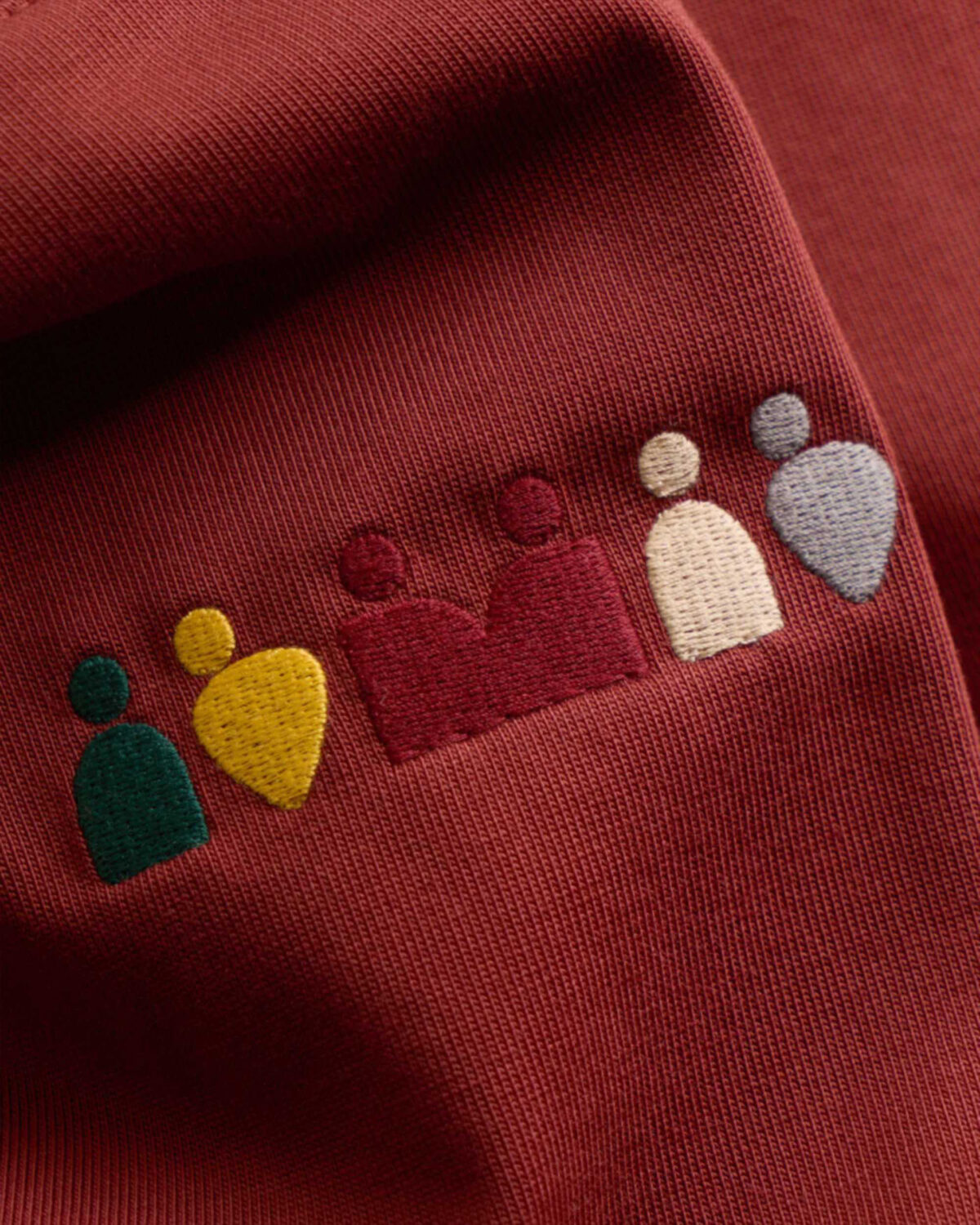 Loose short sleeve coffee embroidered t-shirt - Image 5