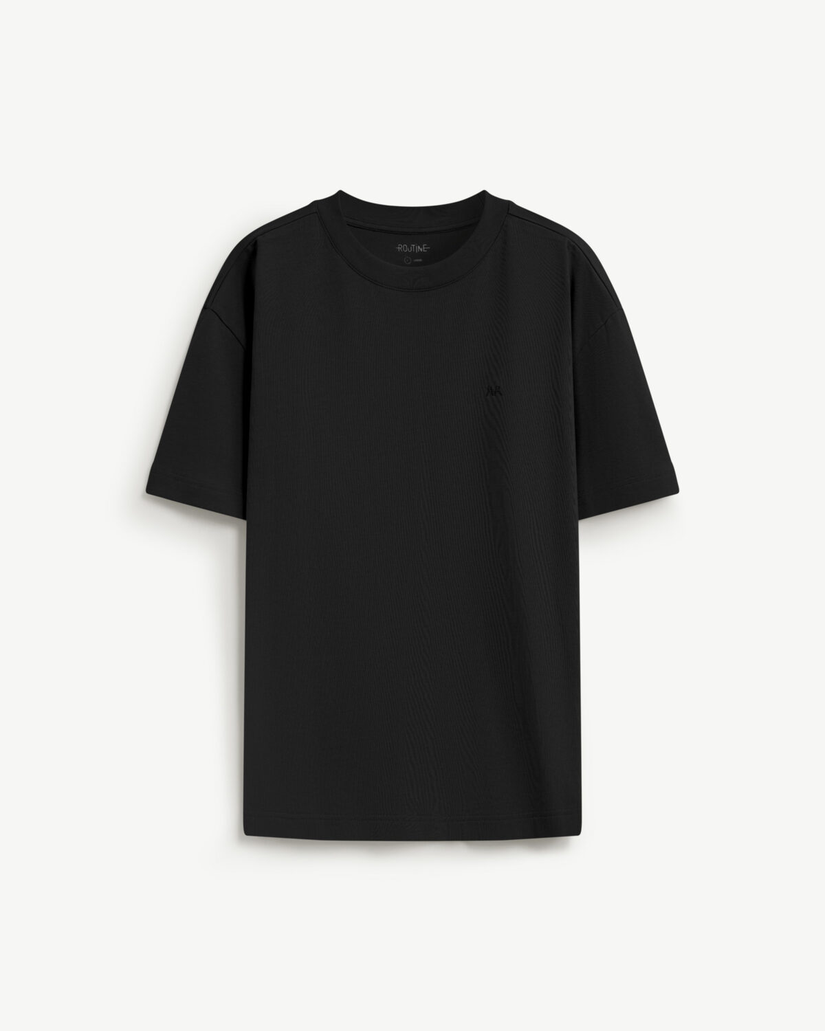 Men's patch short sleeve t-shirt. Loose