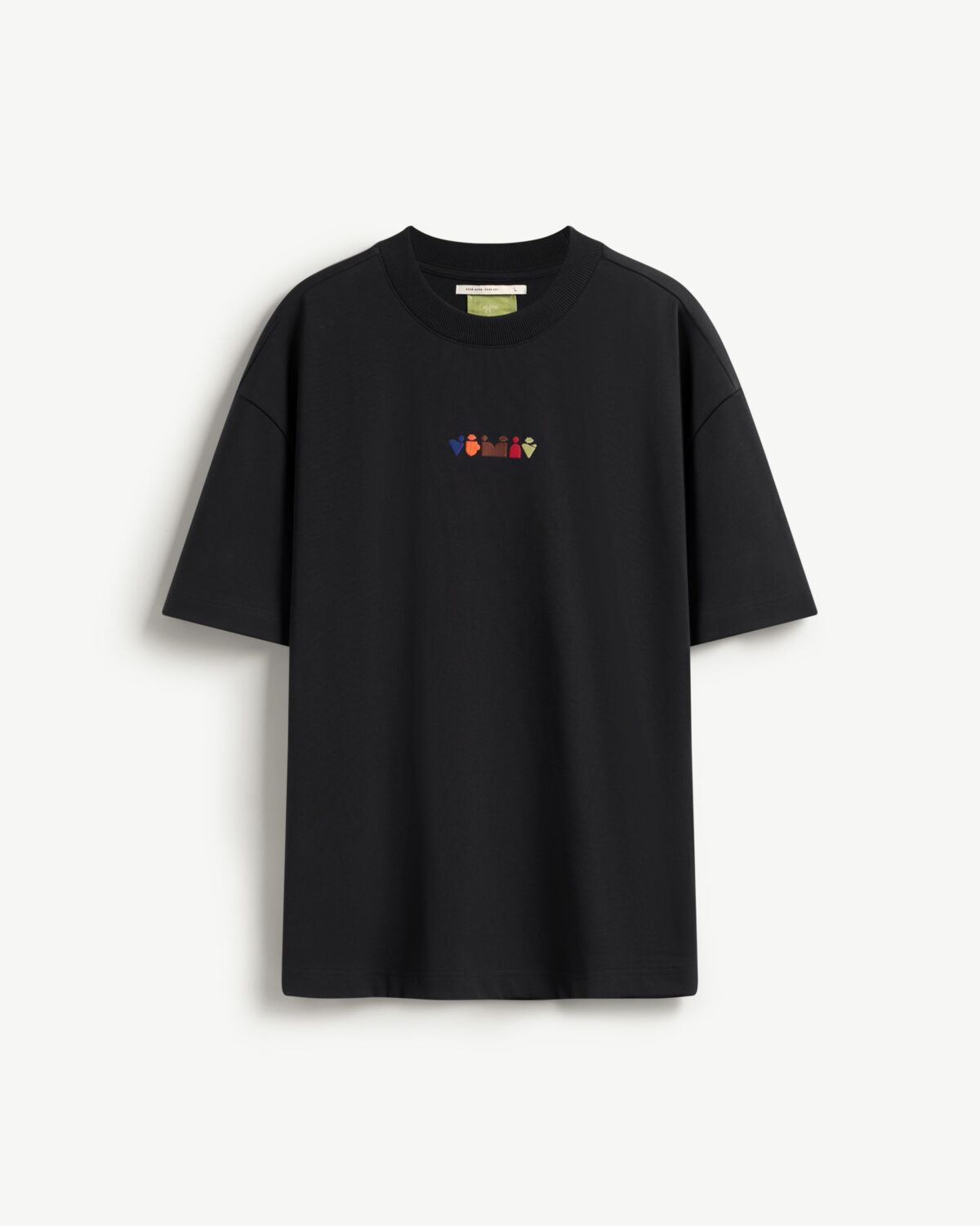 S.cafe unisex short sleeve t-shirt embroidered boxy form