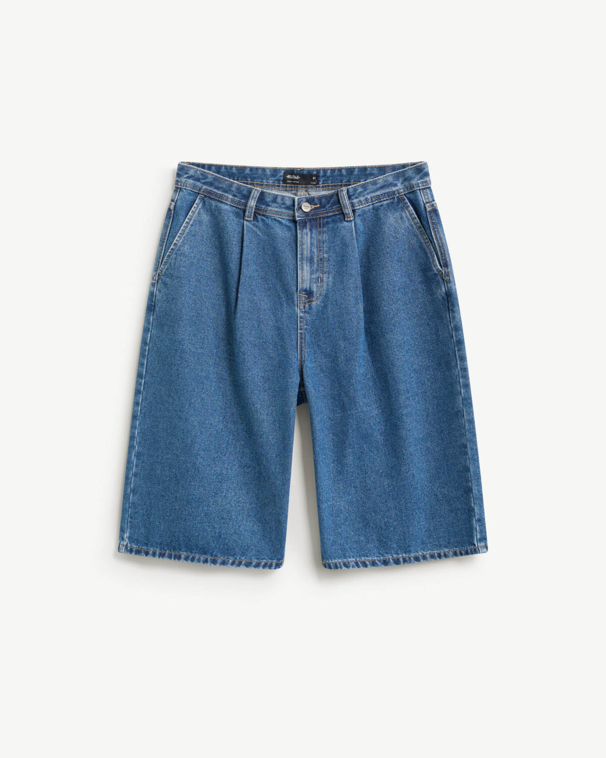 Men's denim shorts. Baggy