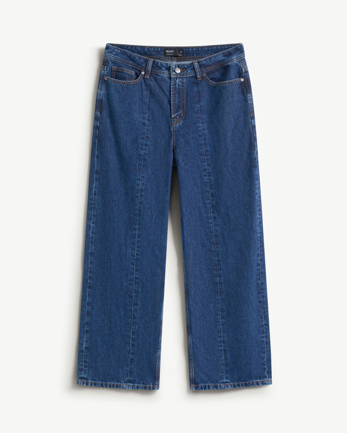 Men's wide leg straight jeans