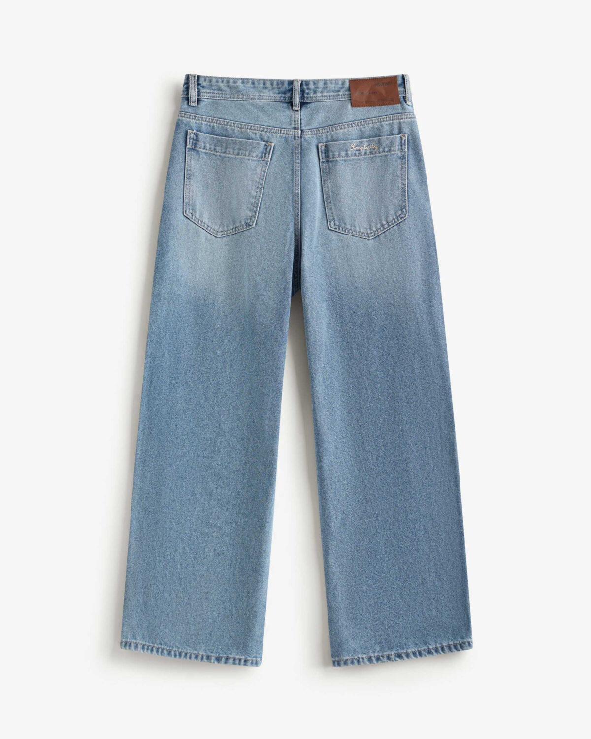 Men's wide leg straight denim pants - Image 2