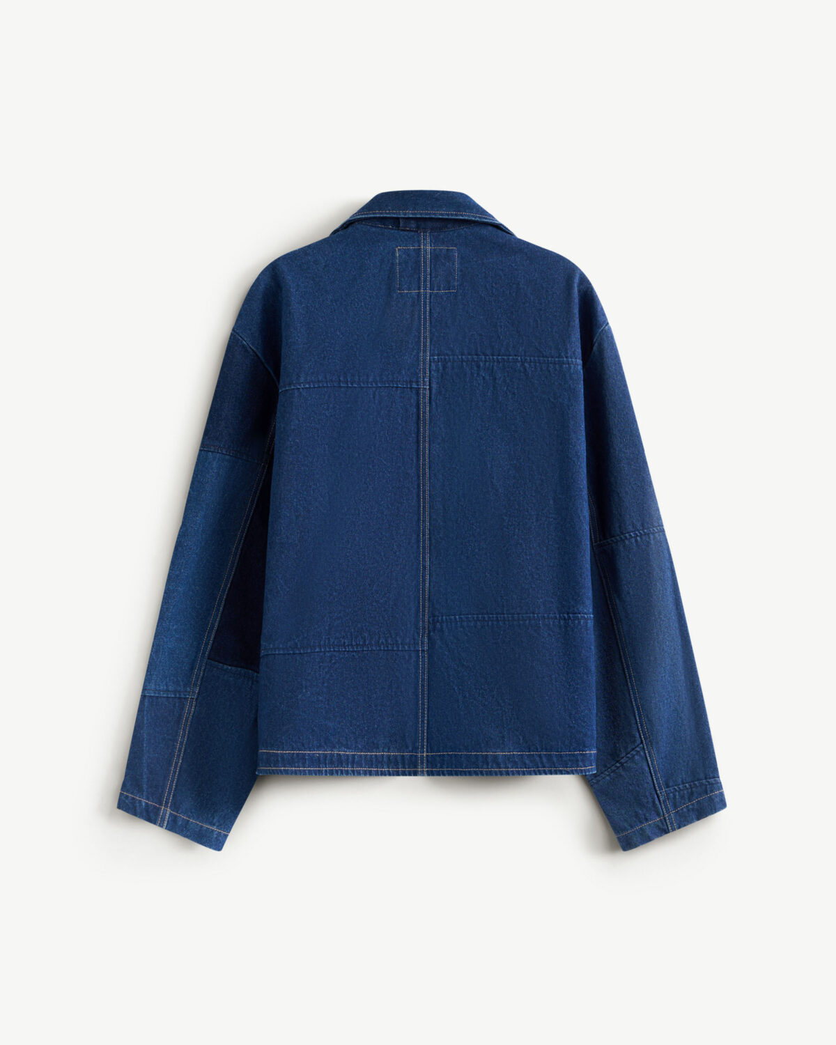 Men's loose form recycled denim jacket - Image 2