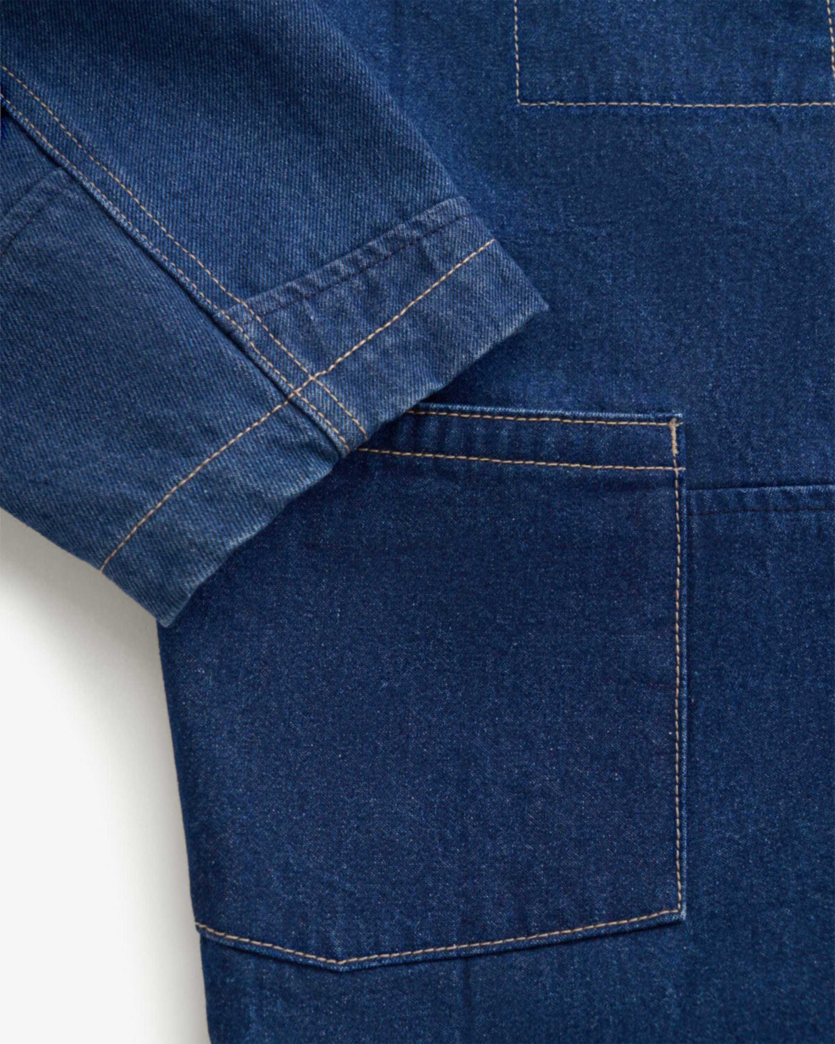 Men's loose form recycled denim jacket - Image 4