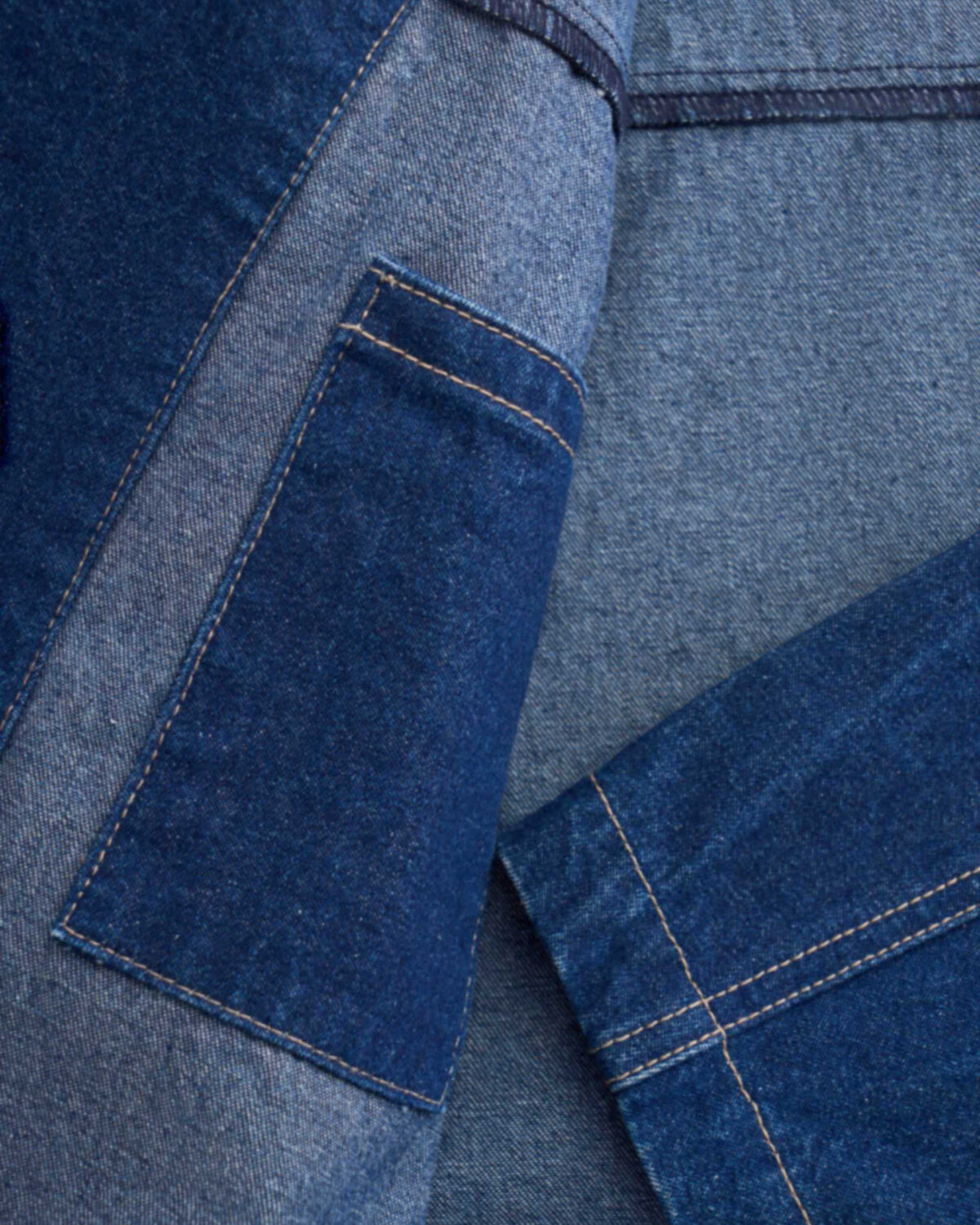 Men's loose form recycled denim jacket - Image 6