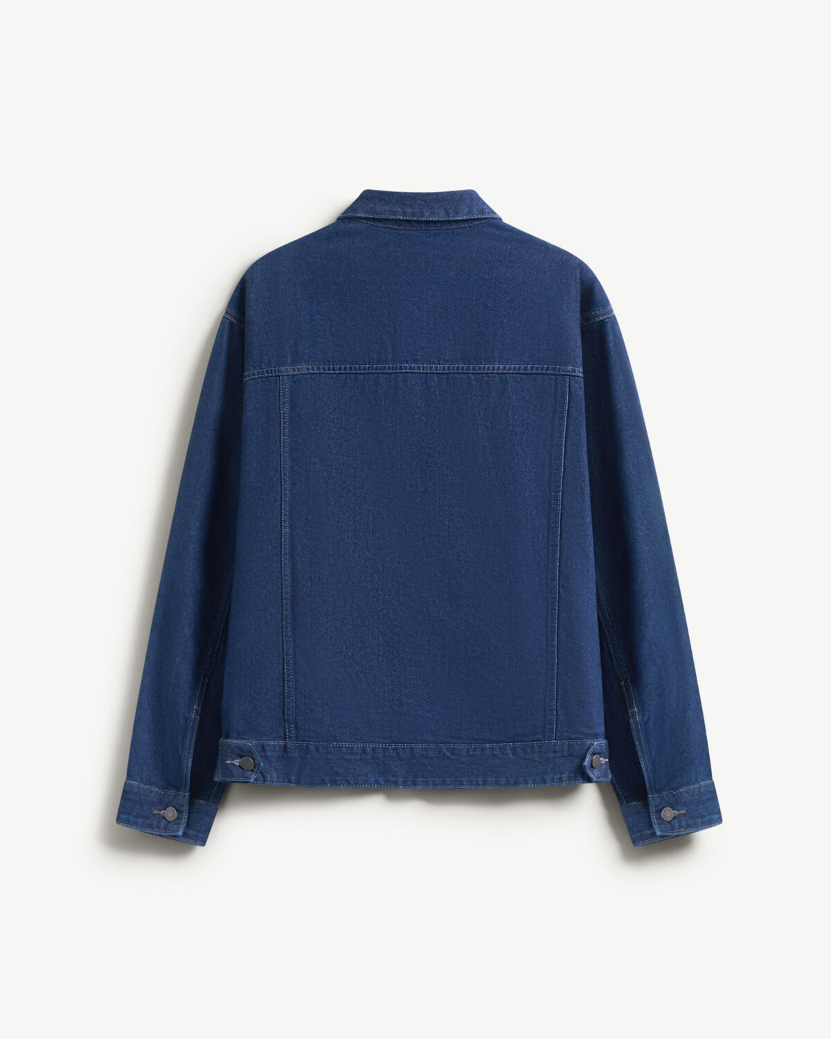 Men's jean jacket with diagonal pockets, loose form - Image 2