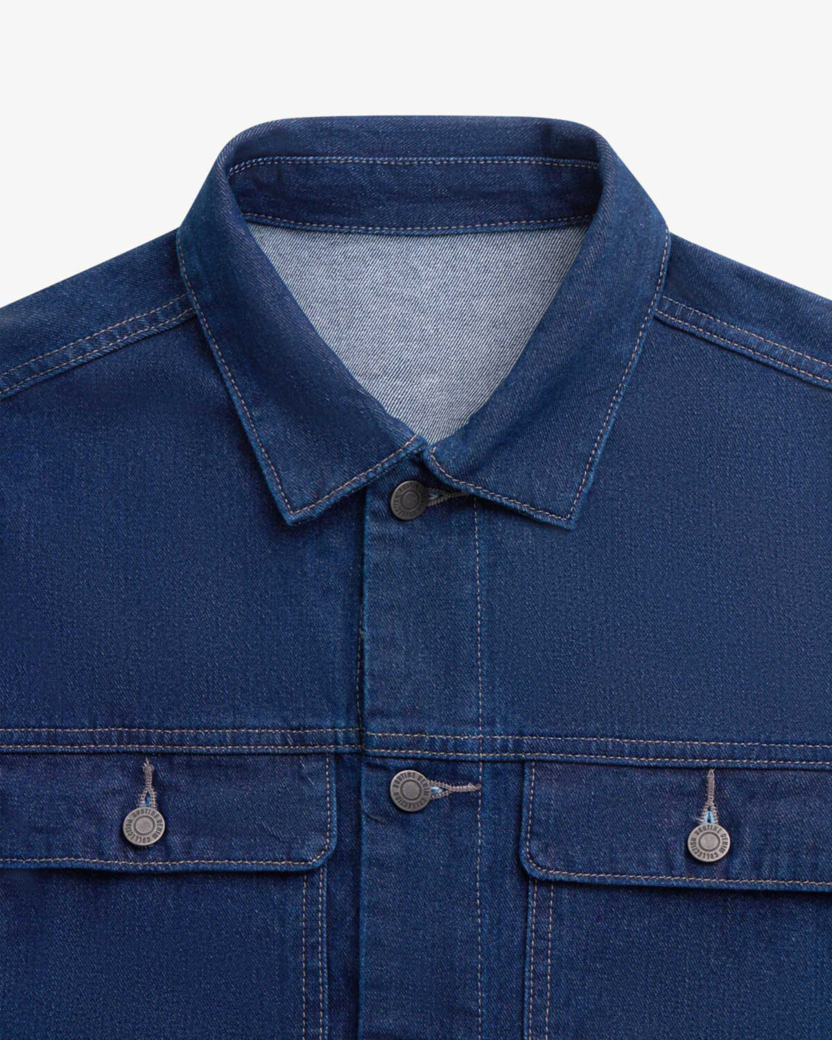 Men's jean jacket with diagonal pockets, loose form - Image 4