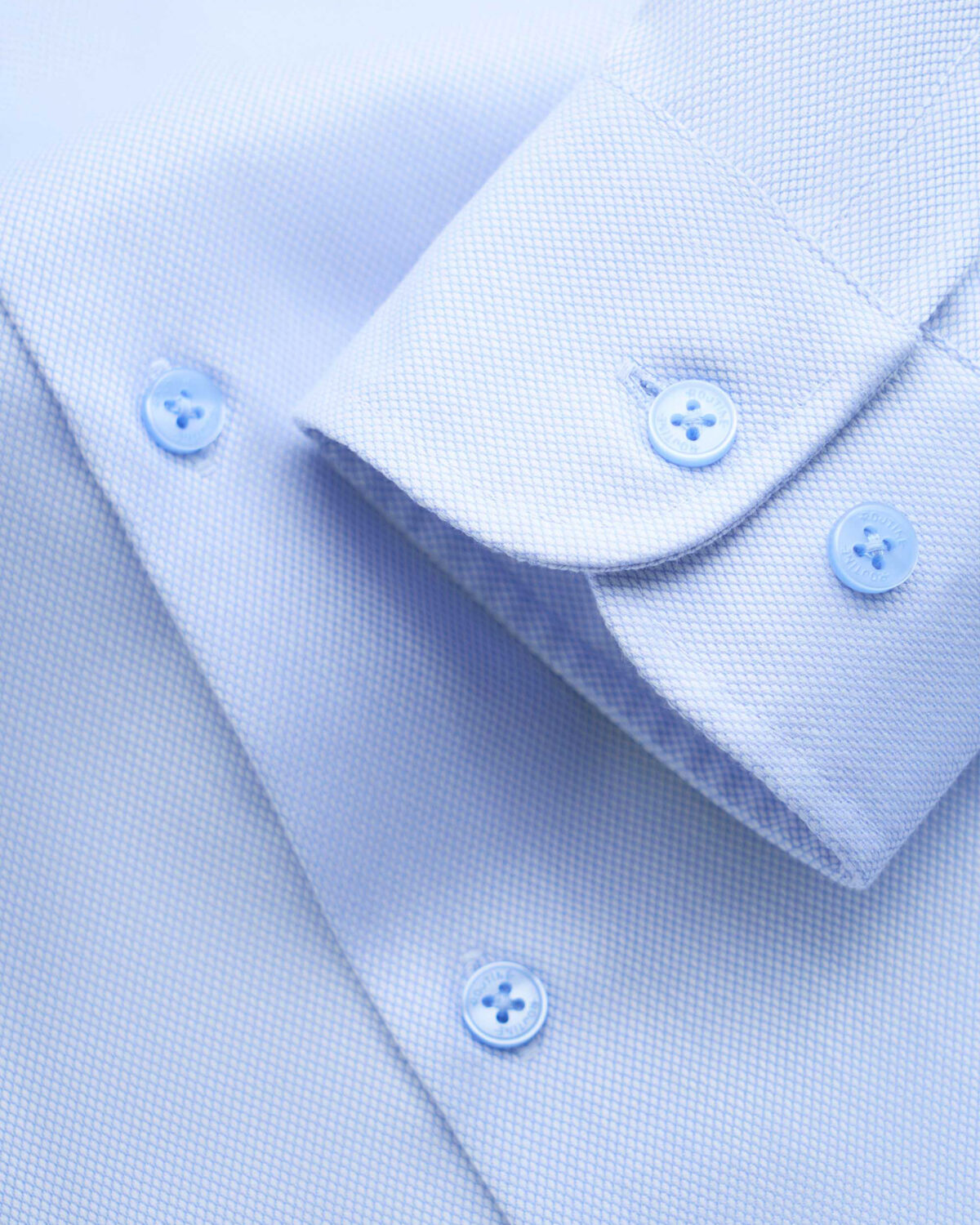 Men's long sleeve cotton form fitted easy care shirt - Image 5