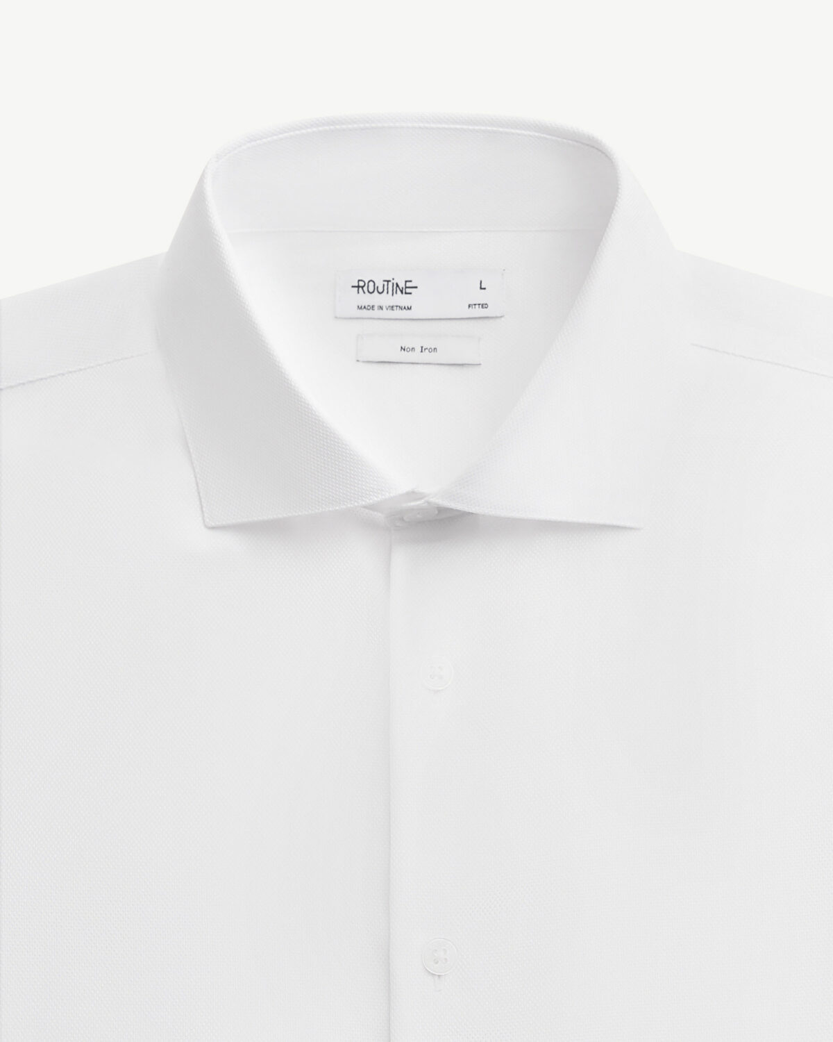 Men's long sleeve cotton form fitted easy care shirt - Image 9