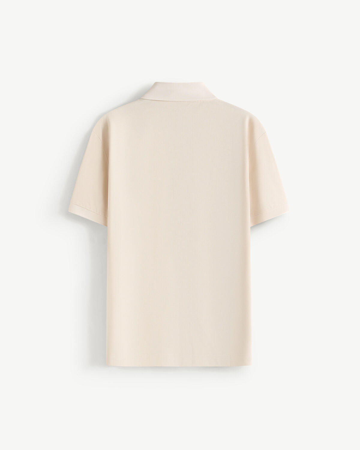 Men's short sleeve cotton polo shirt fitted form - Image 3