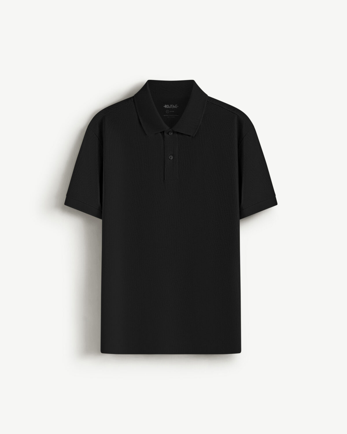 Men's short sleeve cotton polo shirt fitted form
