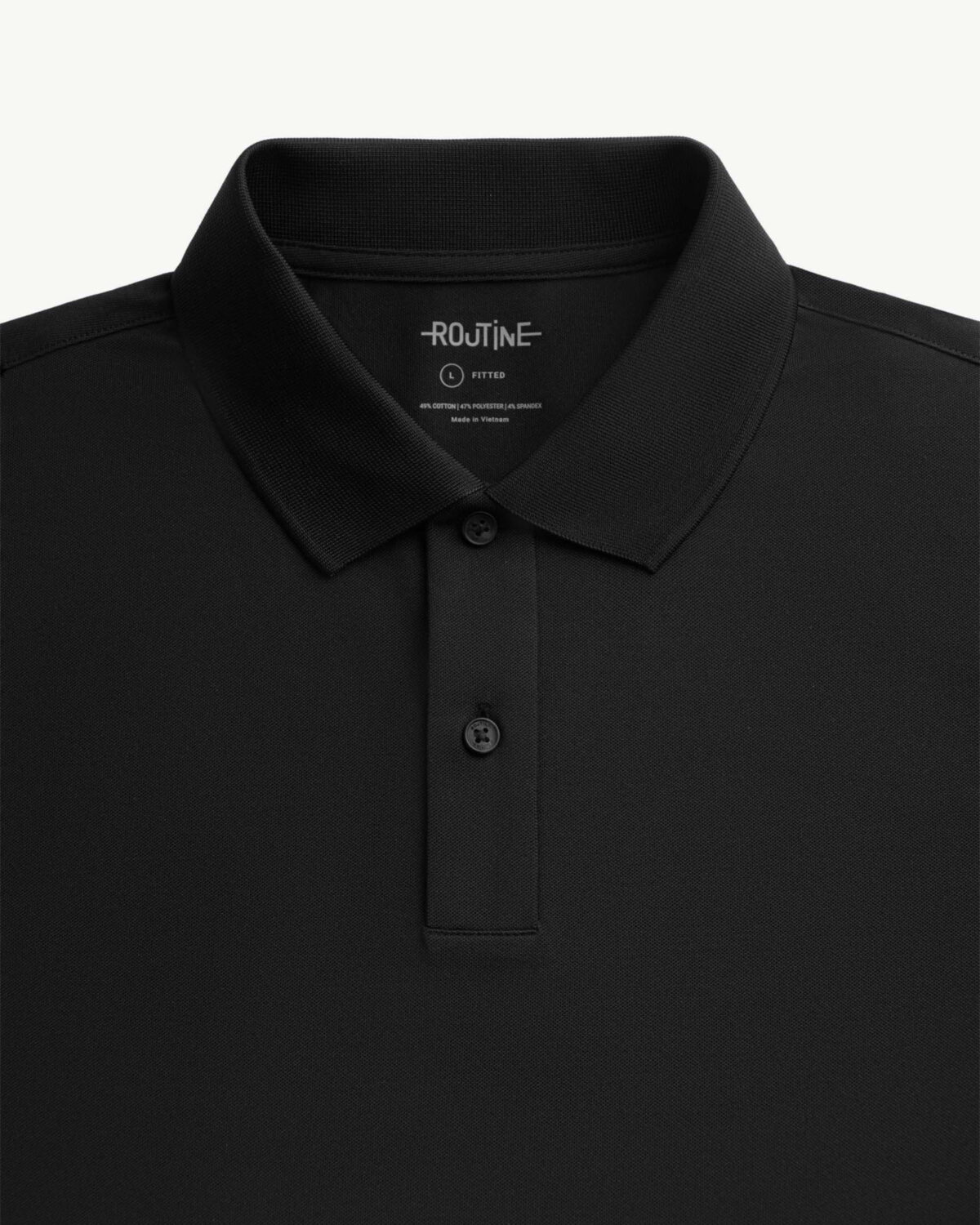 Men's short sleeve cotton polo shirt fitted form - Image 7