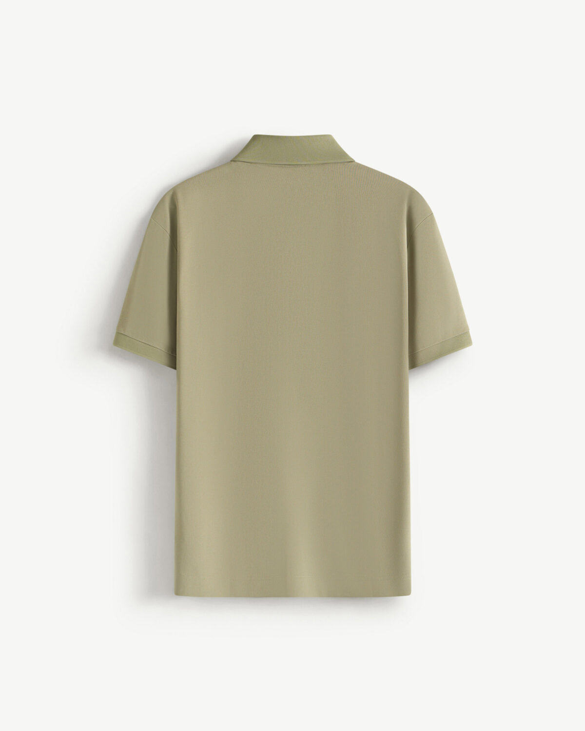 Men's short sleeve cotton polo shirt fitted form - Image 10