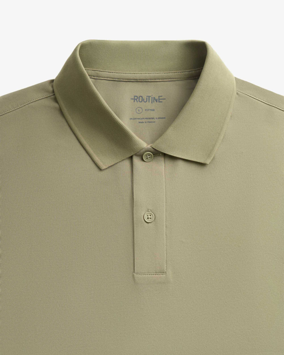 Men's short sleeve cotton polo shirt fitted form - Image 11