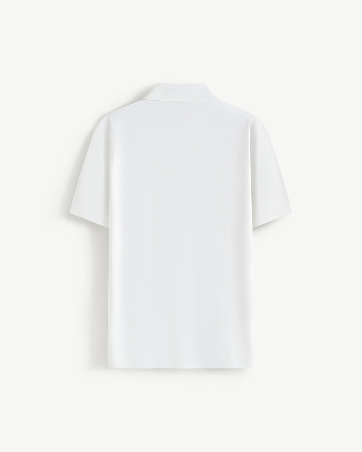 Men's short sleeve cotton polo shirt fitted form - Image 14