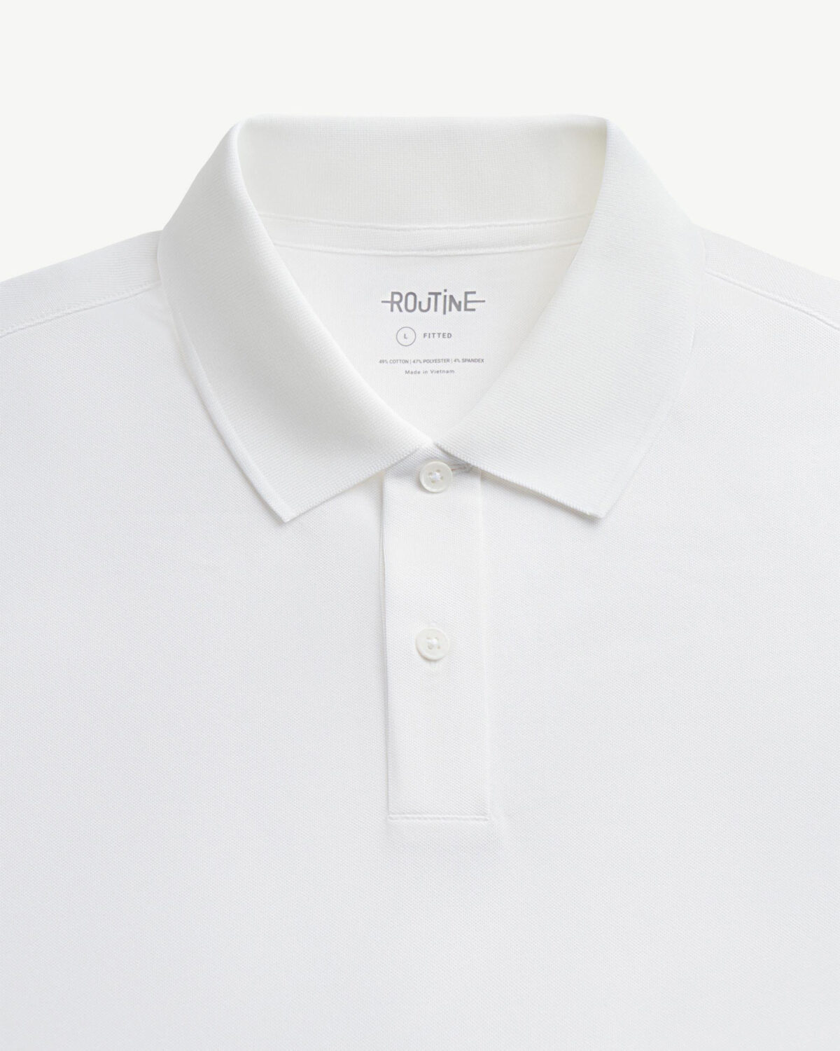 Men's short sleeve cotton polo shirt fitted form - Image 15