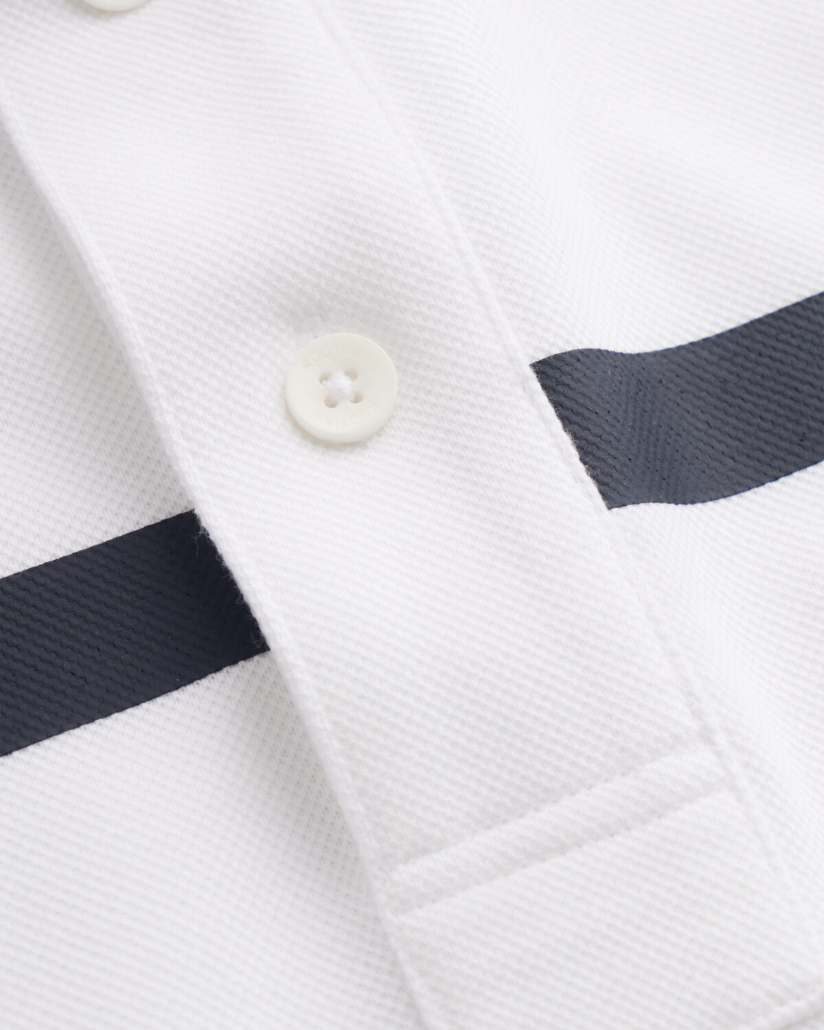 Men's short-sleeved cotton polo shirt with horizontal stripes, loose form - Image 4