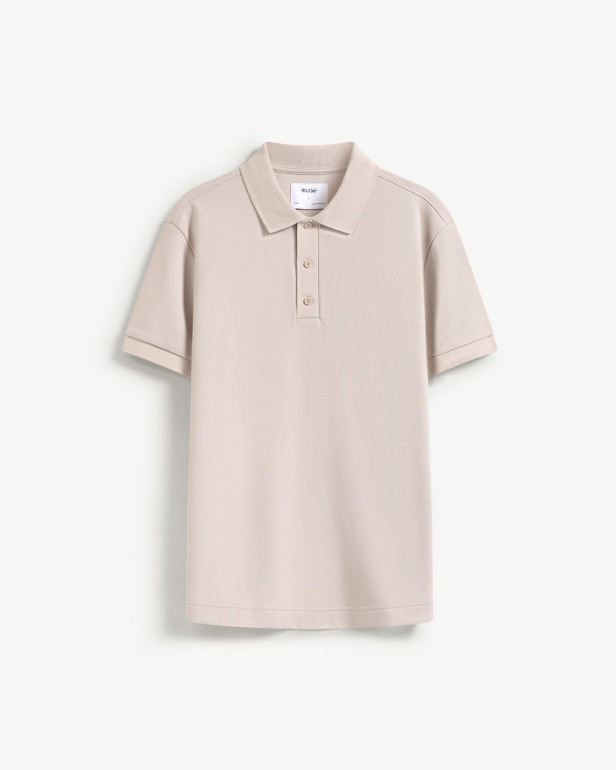 Men's short sleeve polo shirt with cotton poly fitted cuffs