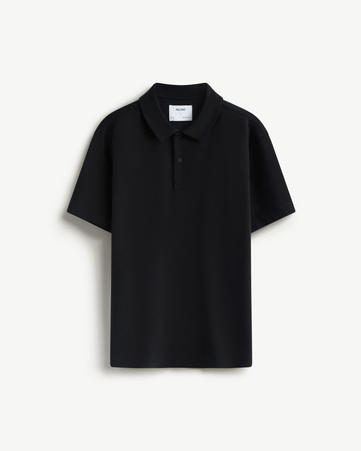 Men's short sleeve polo shirt Jacquard form fitted - Image 2