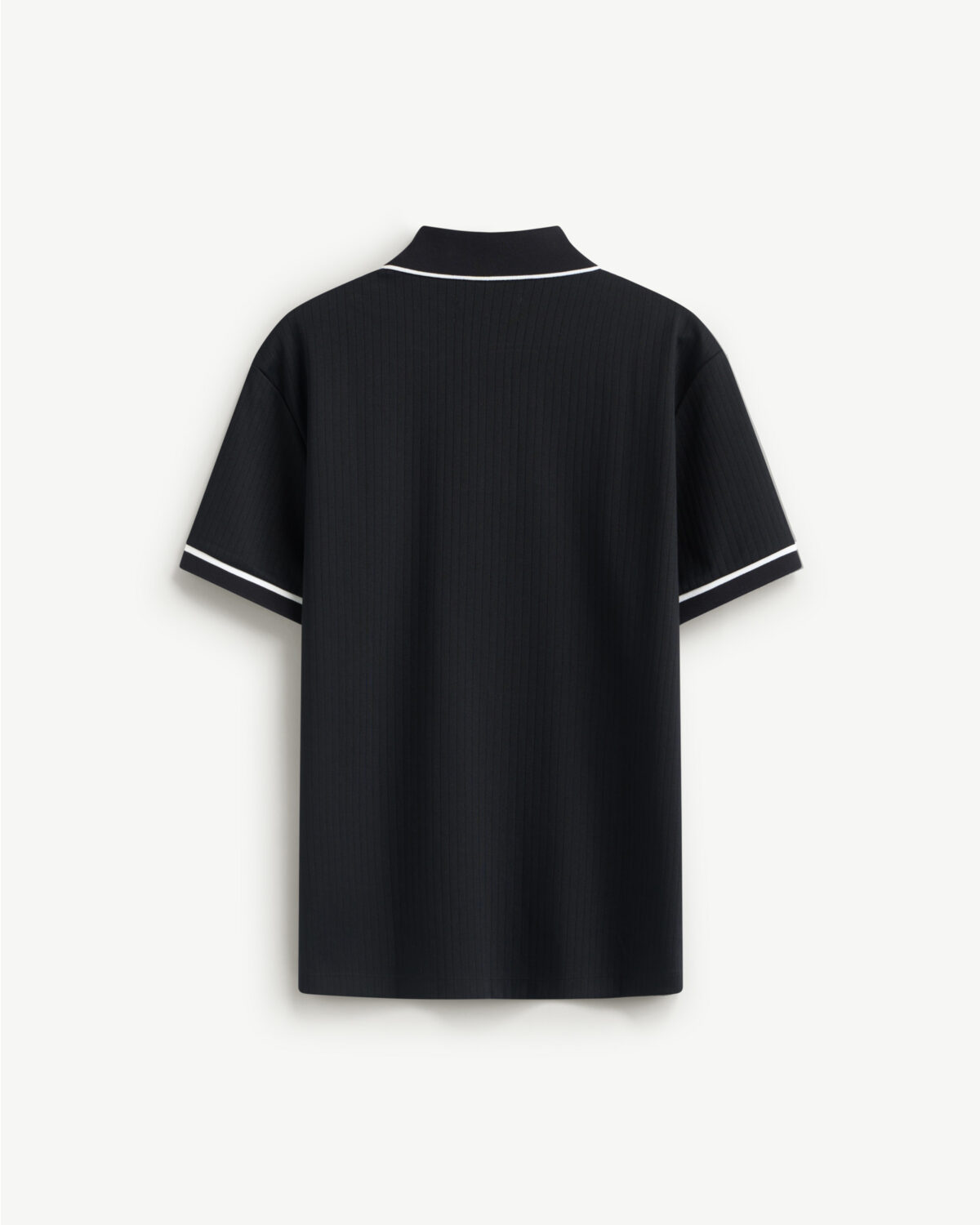 Men's short sleeve polo shirt with fitted trim cotton poly - Image 3