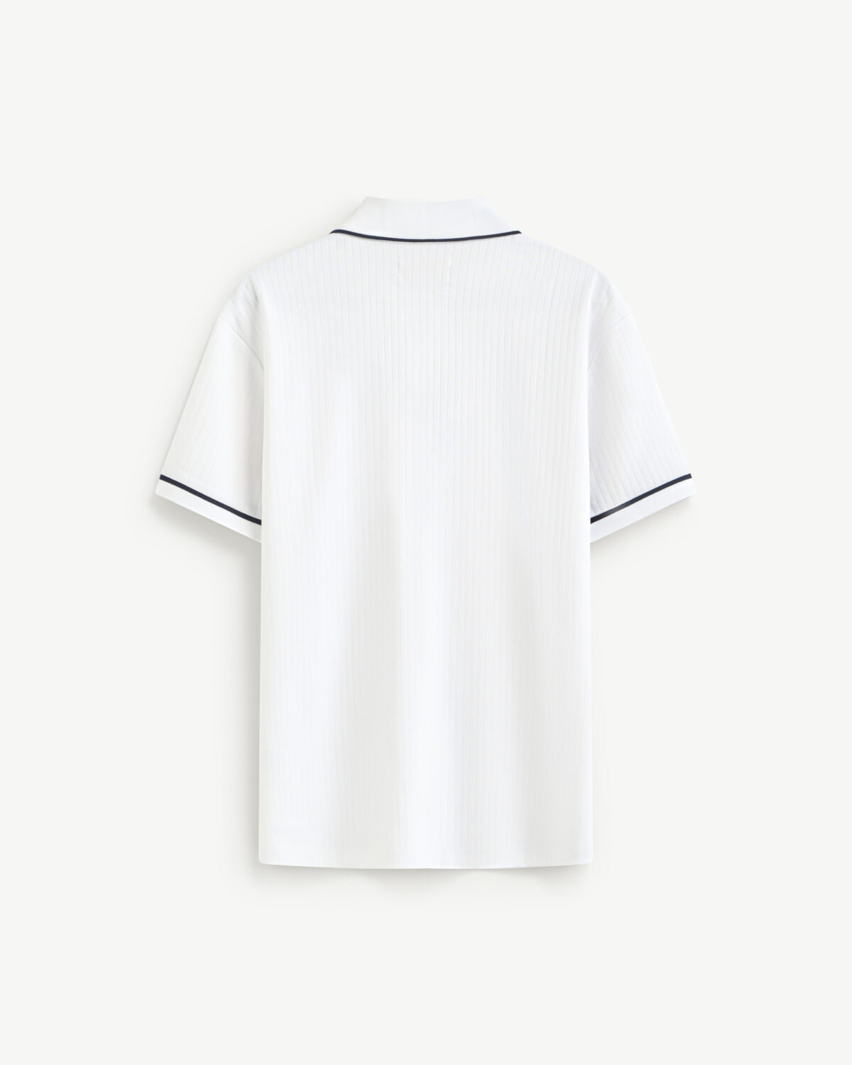 Men's short sleeve polo shirt with fitted trim cotton poly - Image 4