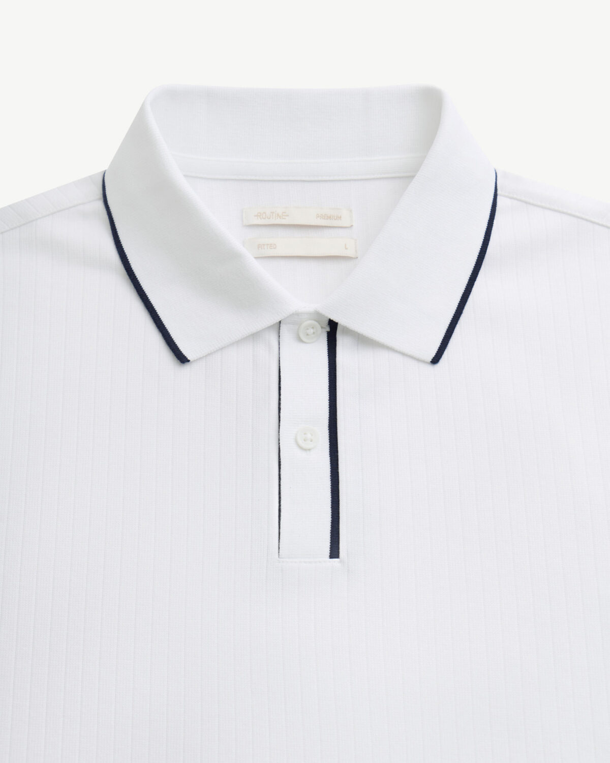Men's short sleeve polo shirt with fitted trim cotton poly - Image 5