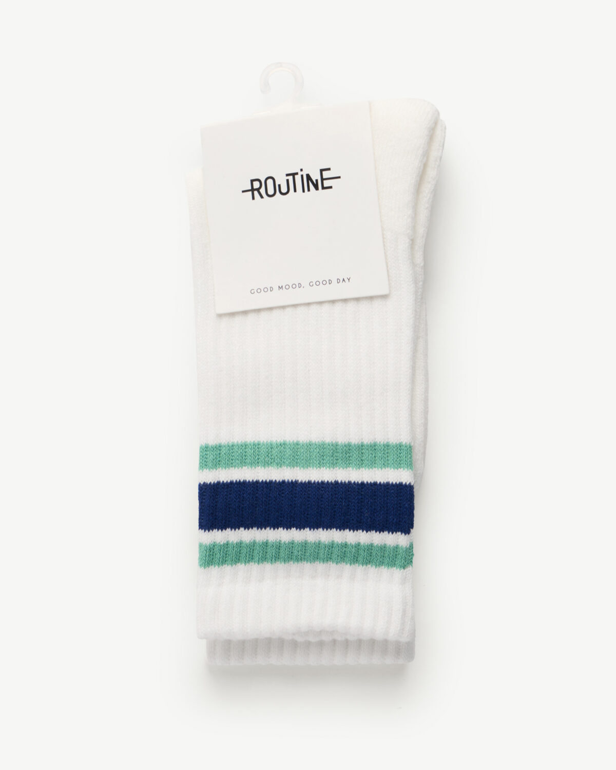 Striped sports long socks. Freesize - Image 3