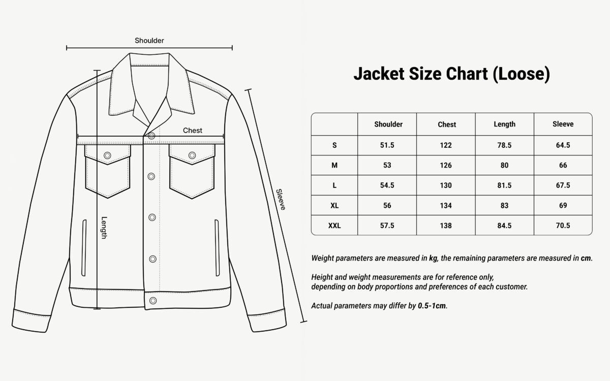 Men's jean jacket with diagonal pockets, loose form - Image 6