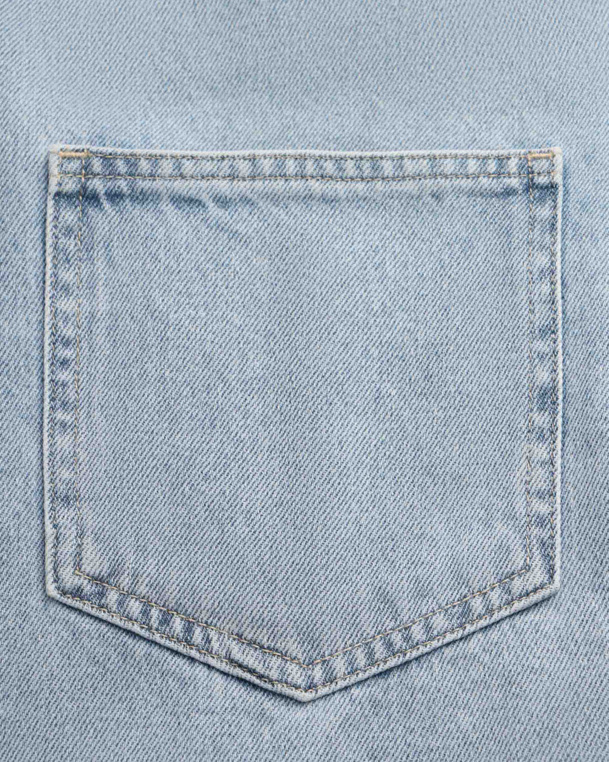 Men's long sleeve loose denim shirt - Image 10
