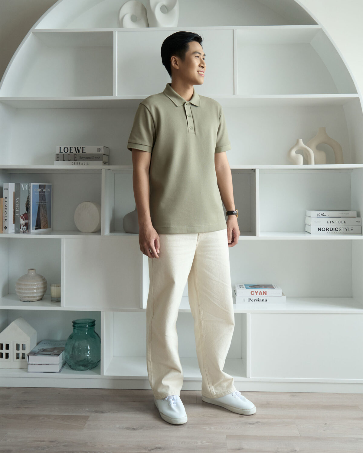 Men's short sleeve polo shirt with cotton poly fitted cuffs - Image 11