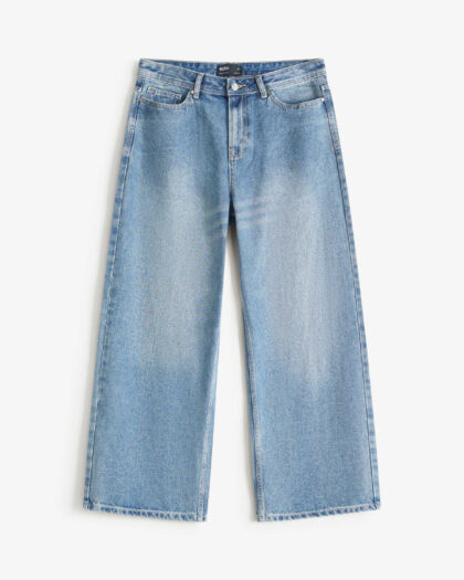 Men's denim jeans. Wide leg