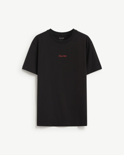 Men's Short-Sleeve Cotton T-Shirt "Friend Club" Fitted